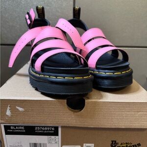 Dr. Martens Pink and Black Chunky Sandals
